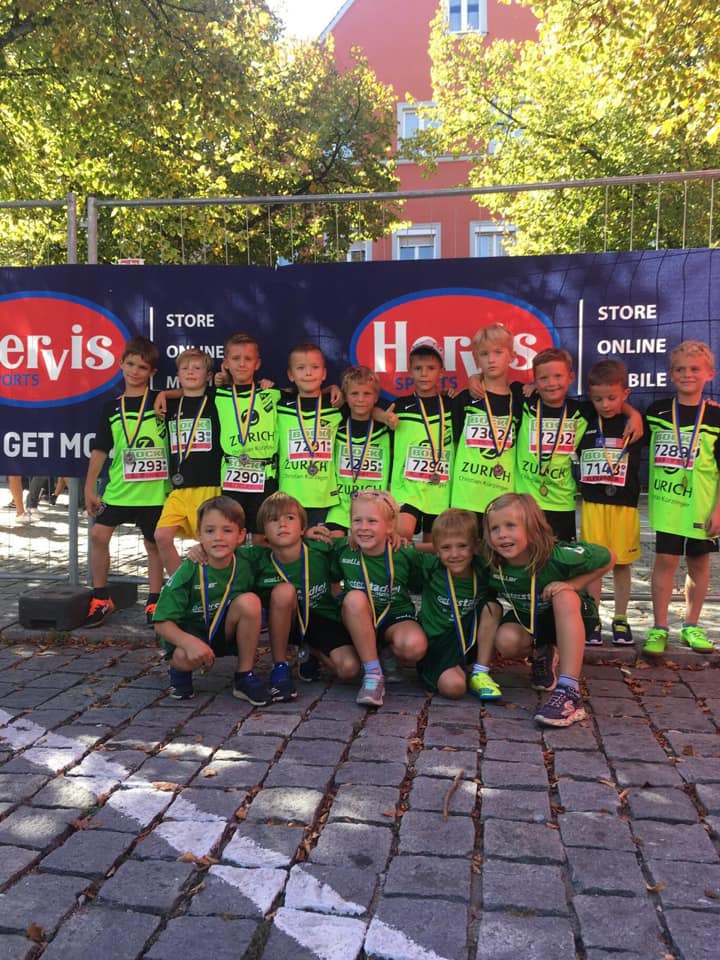 15 Kinder liefen beim Neumarkter Stadtlauf 2019 für den SV Pölling